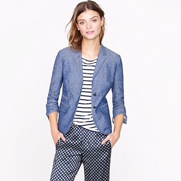 J. Crew Jackets & Blazers - J. Crew Schoolboy Blazer in Chambray